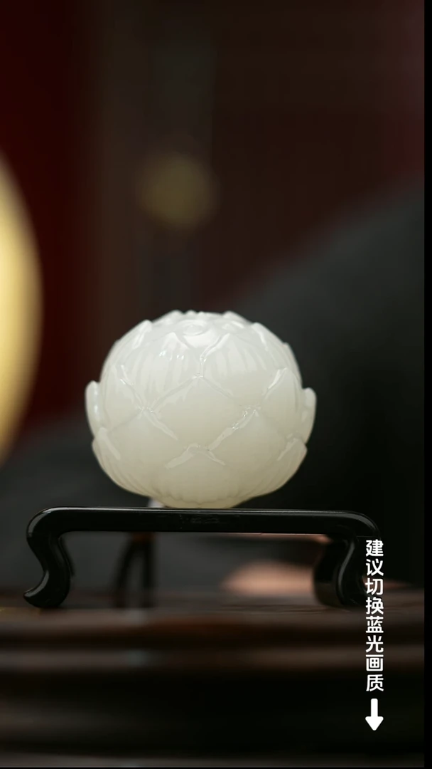 玉【好运莲莲】天然玉石手把件