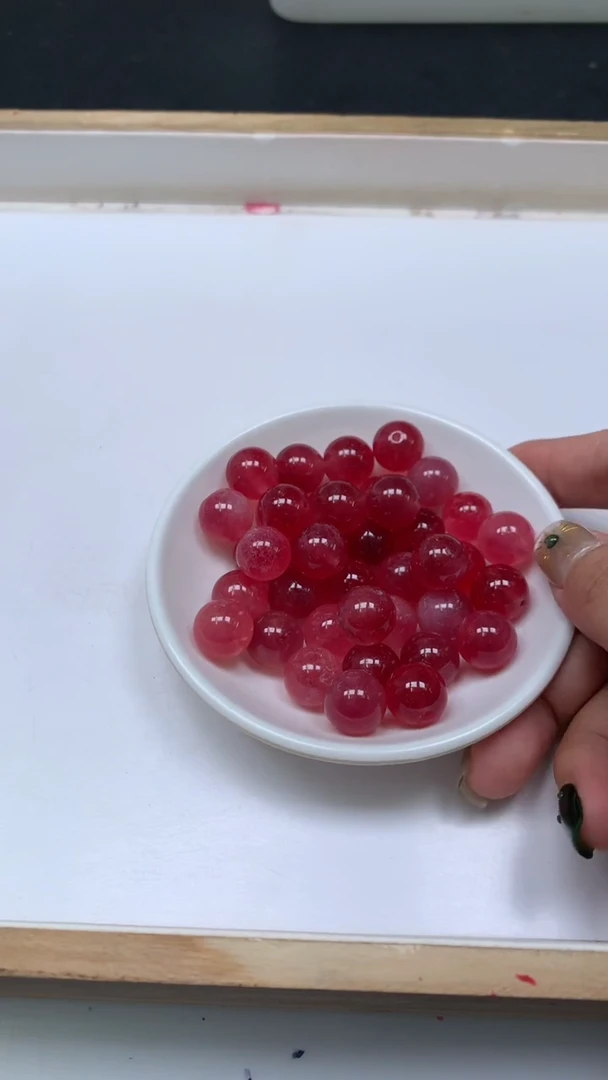 未镶嵌散珠玛瑙/玉髓B112 桃花 玉12mm6颗8元