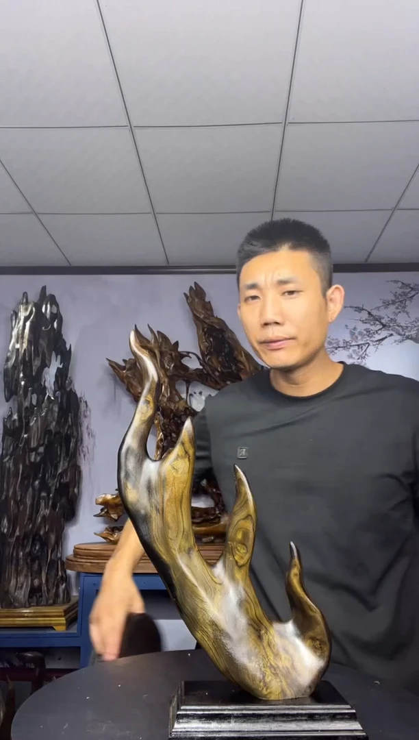 金丝楠木雕款脱*金丝楠木工艺品摆件