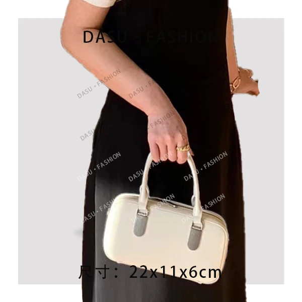 【苏总专属】SK-82132-1-奶昔白女士时尚高端真皮手提包斜挎包大包