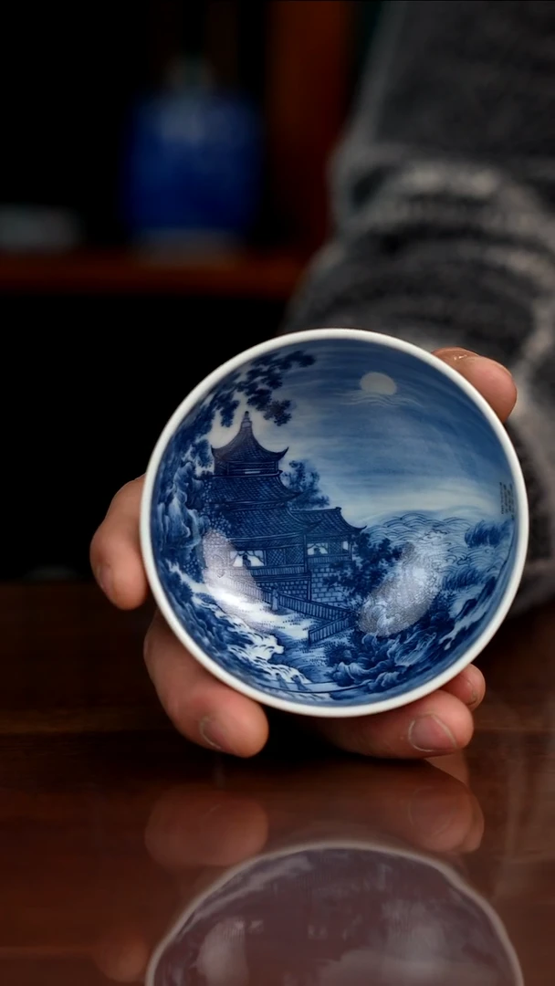 景琳藏北派山水春江花月夜