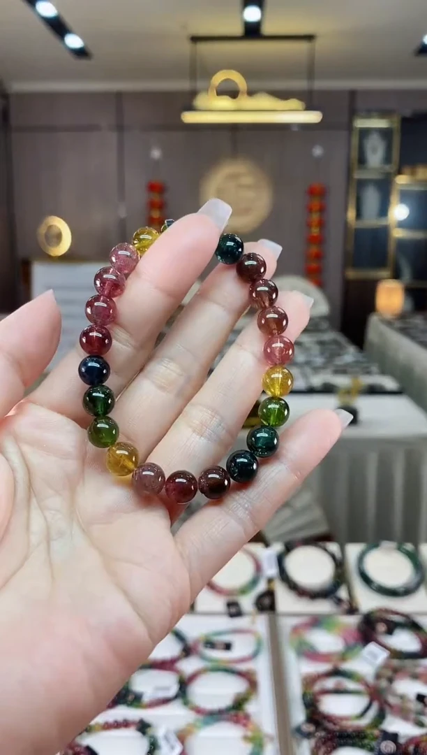 【闪购商品】碧玺单圈手串8mm+未镶嵌（多样性发一条）hon