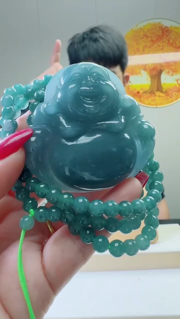 颈饰未镶嵌翡翠天然A货翡翠  多样性随机发其一