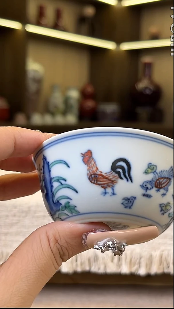 瓷片景德镇毛仔柴窑杯