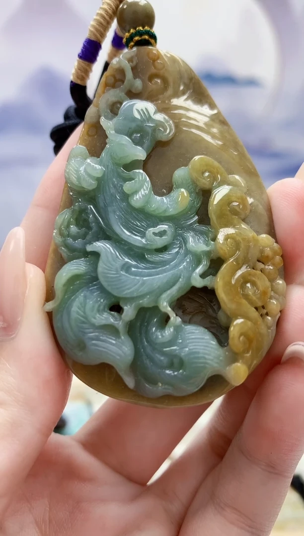 定制翡翠未镶嵌5028jw-毛货挂件27