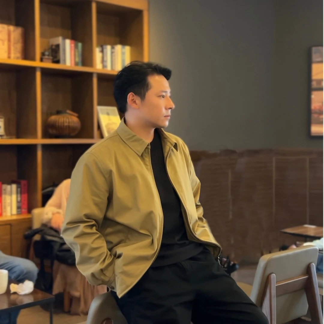 GuuRest/古休古休纯棉夹克男士秋季新品外套潮流宽松复古经典百搭