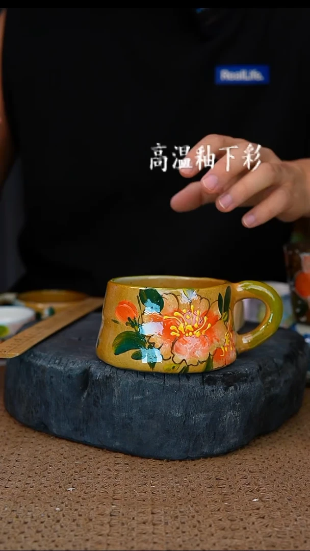 釉下彩78手工高温陶瓷
