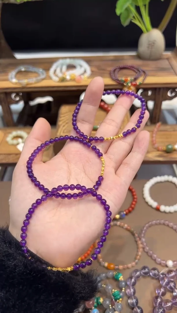 【闪购商品】水晶手链未镶嵌手饰@@多样性发一