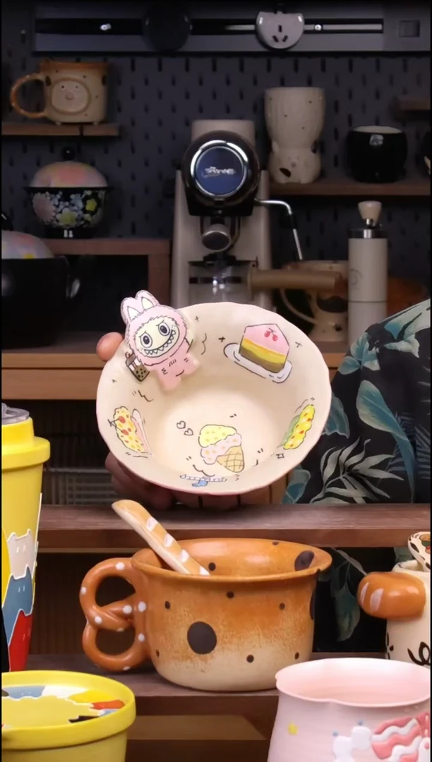 碗景德镇可爱设计师款陶瓷