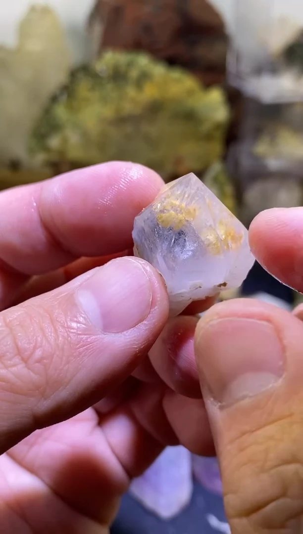 未镶嵌珠宝半成品水晶58号莫奈四川美姑超七花园水晶