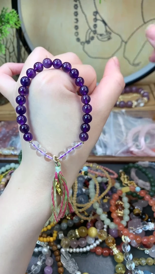 【闪购商品】紫晶手链未镶嵌135手串