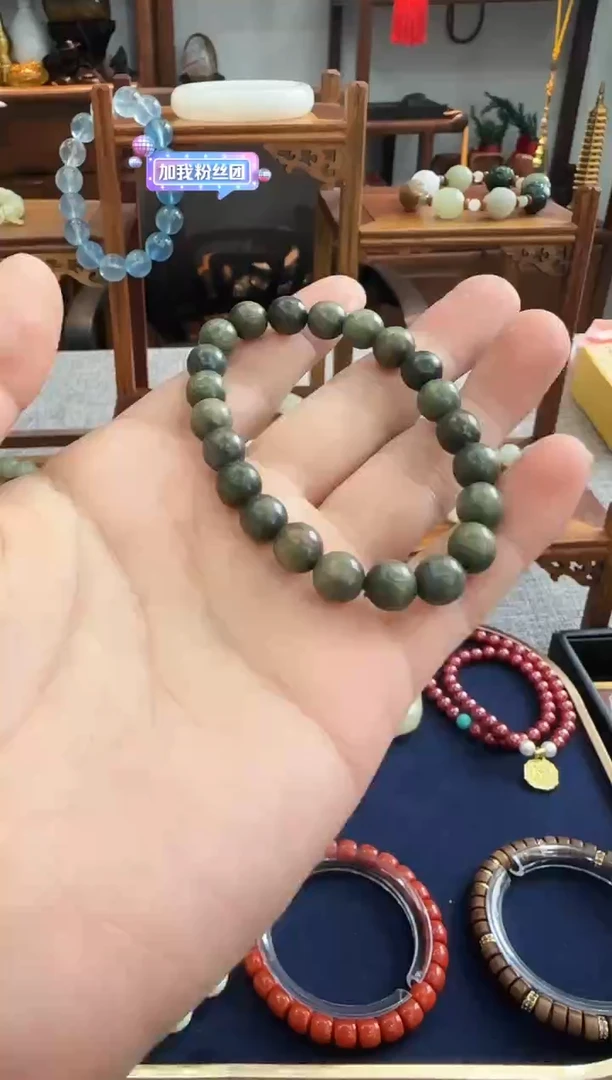 【闪购商品】维腊木（绿檀）手串/手链521539-绿檀手串