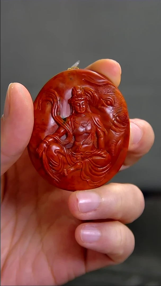 未镶嵌雕刻件南红玛瑙013ZB1103产品一个