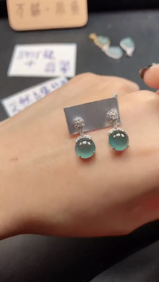 银S925镶嵌戒指翡翠51511