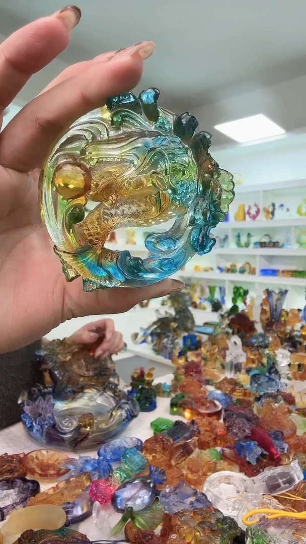 手工艺品琉璃龙鱼