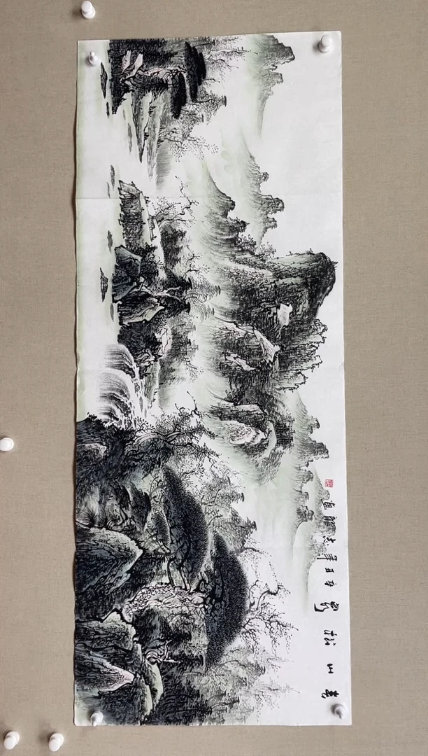 国画180*68 杨志龙杨志龙杨志龙杨志龙