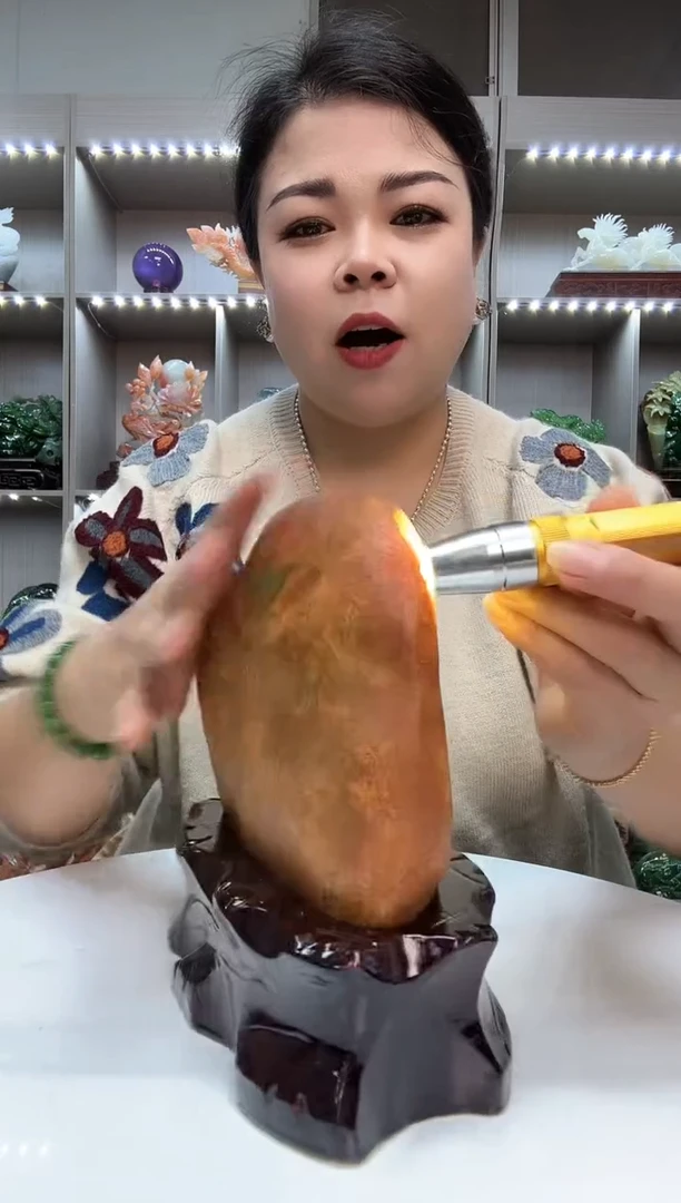 未镶嵌蛇纹石玉珠宝奇石石头摆件家居装饰品礼品