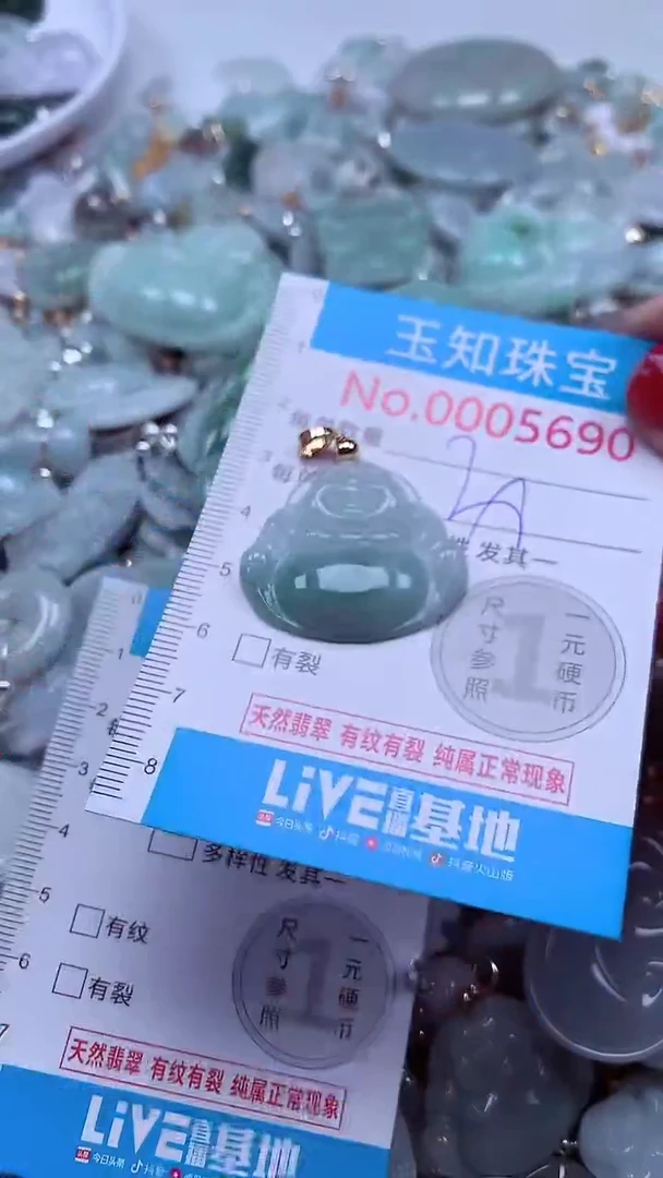 吊坠(不含链)未镶嵌翡翠5690