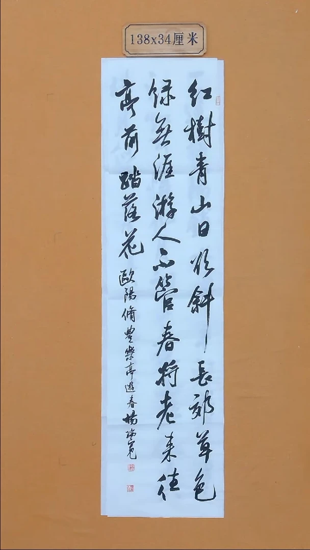 书法杨瑞宽  河南  138*34