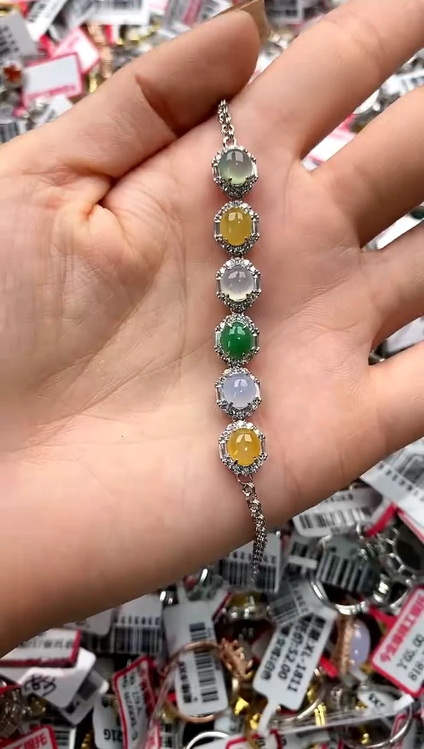 【闪购商品】翡翠戒指银S925镶嵌66666666      8