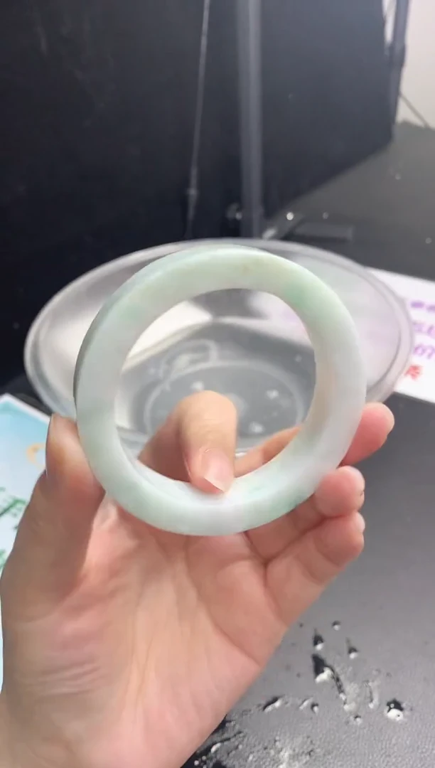 【闪购商品】定制翡翠手镯未镶嵌8  56-59正