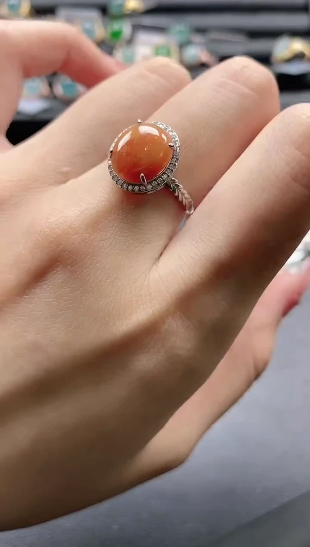 【闪购商品】翡翠戒指银S925镶嵌1111