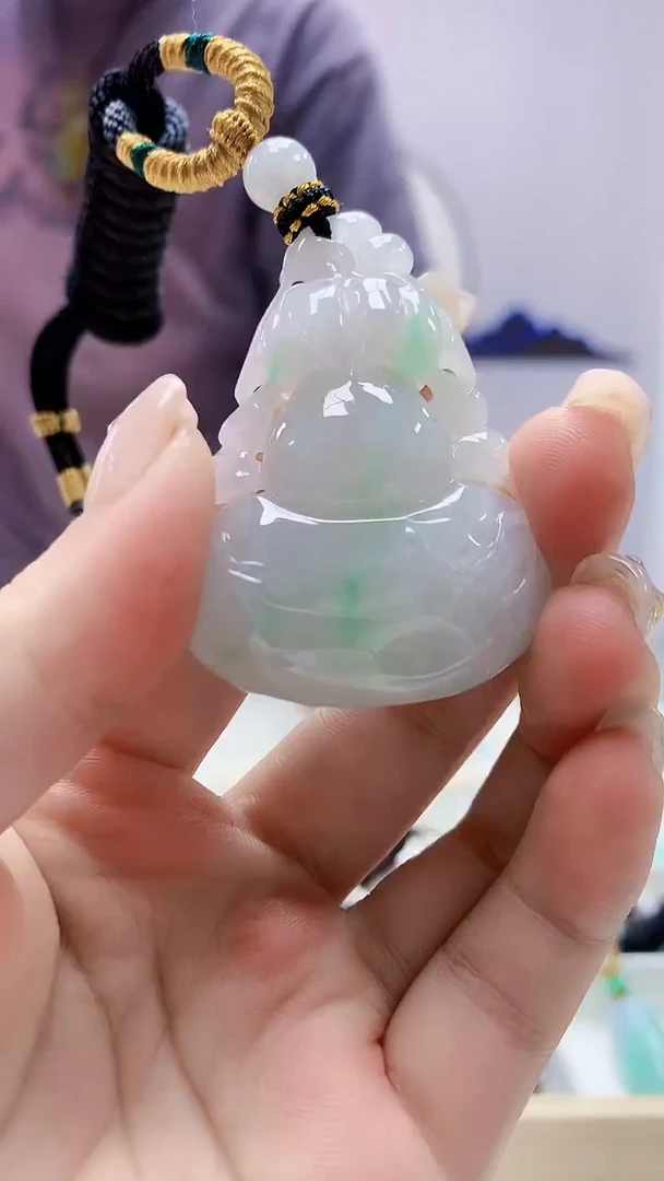 定制翡翠未镶嵌4898ms-毛货葫芦34