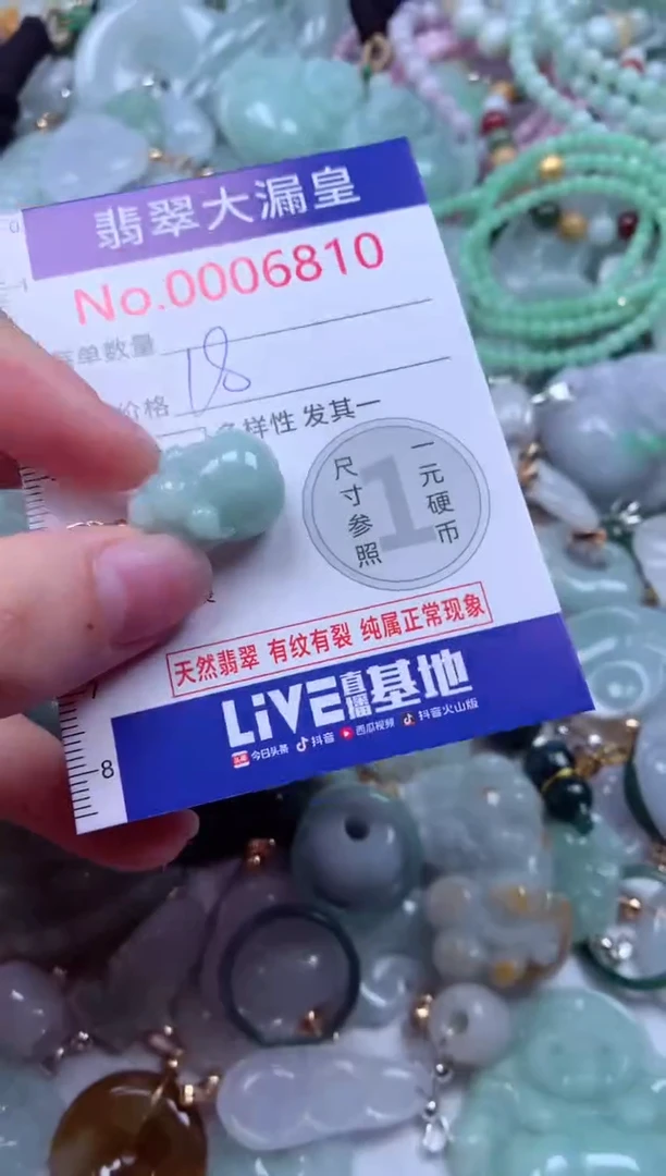 吊坠(不含链)未镶嵌翡翠6810