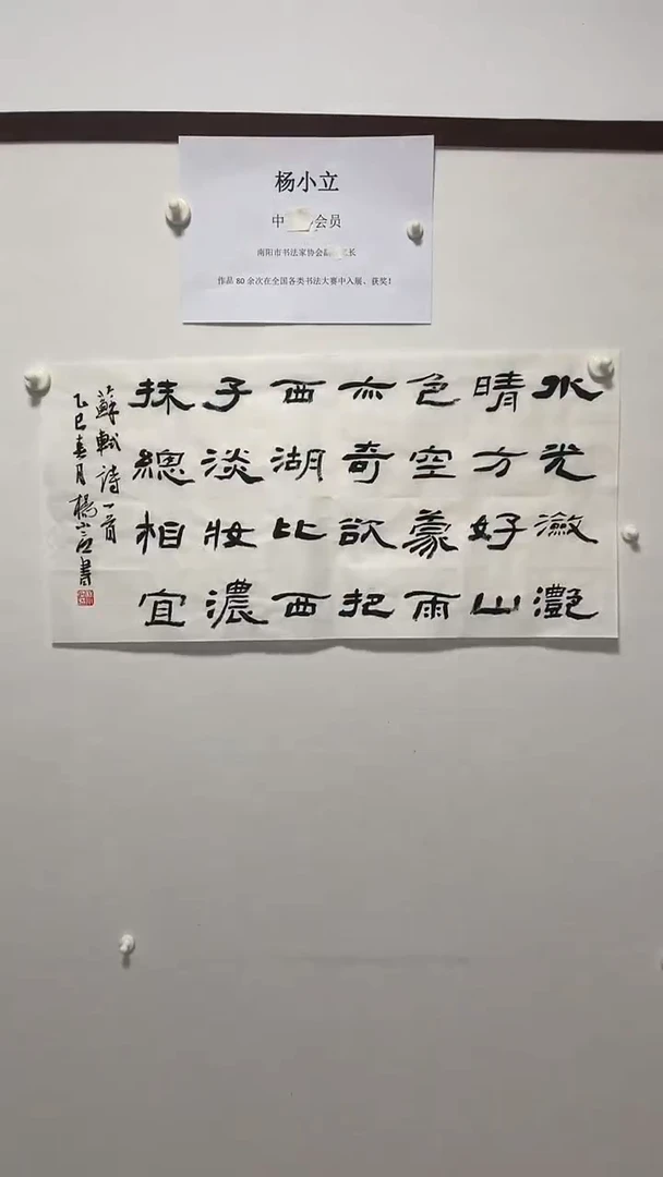 书法书法杨小立老师