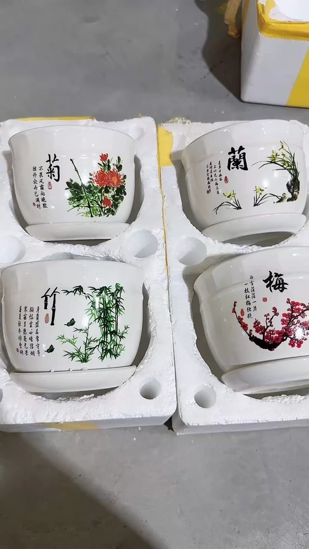 高温陶瓷花盆+14-5