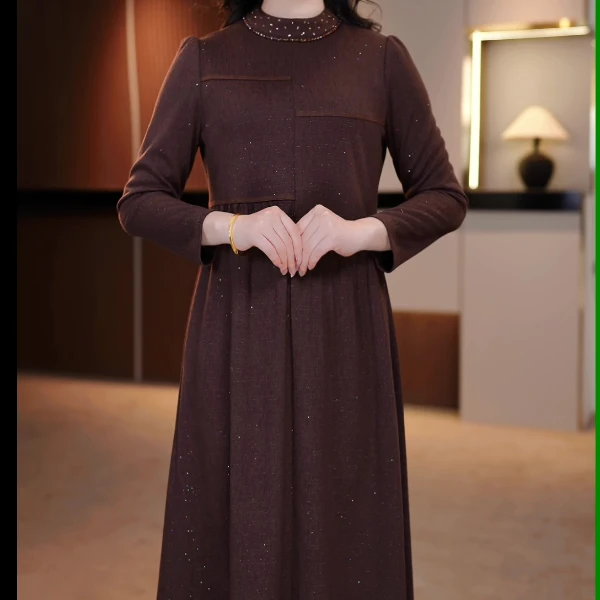 【D新款上新】大码女装连衣裙遮肉显瘦加肥加大款收腰显瘦OY-D3198