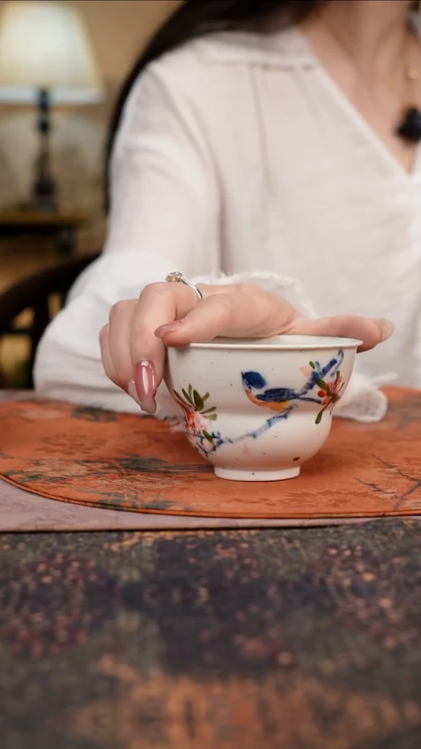 杯景德镇陶瓷杯碗柴烧多人
