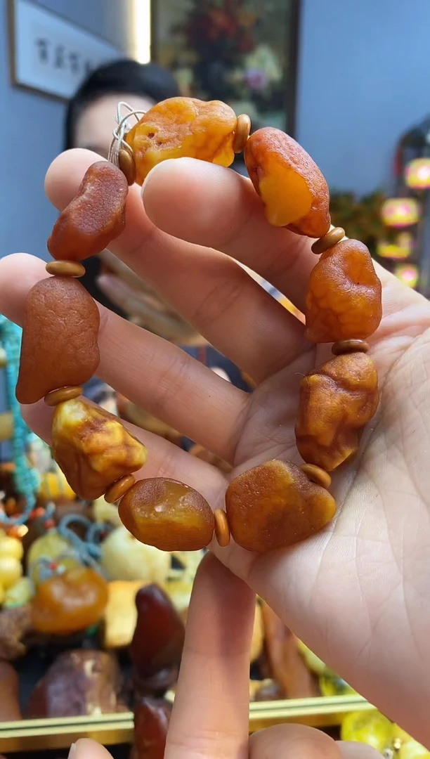未镶嵌琥珀手串手串
