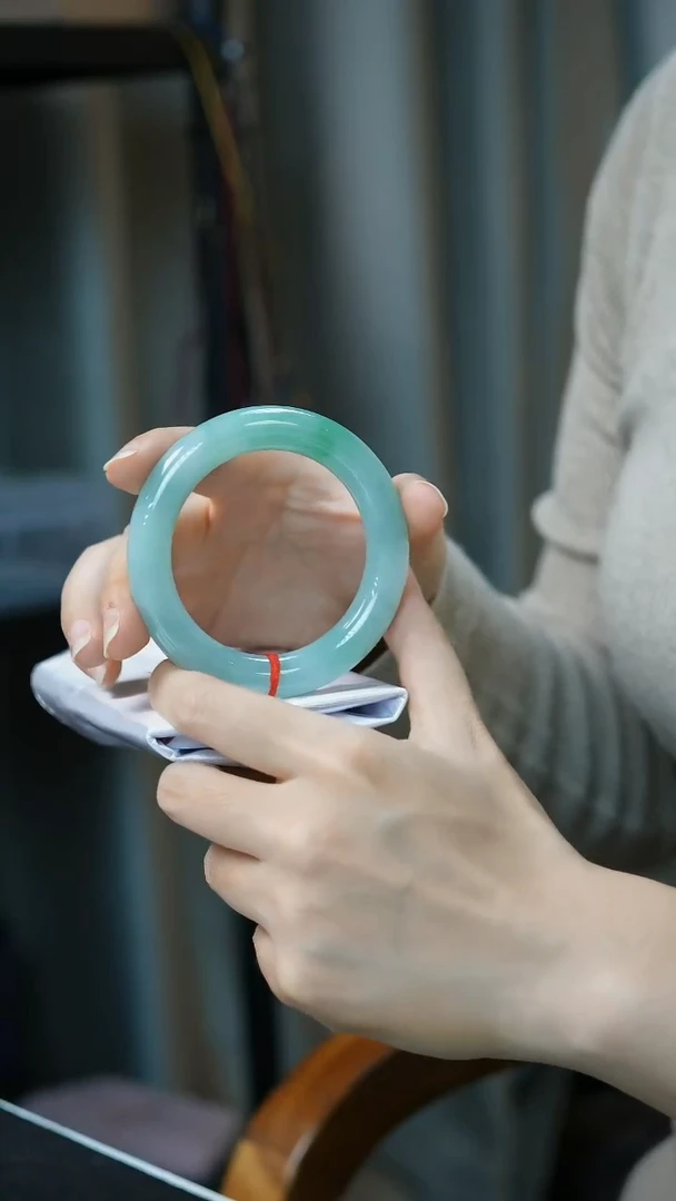 未镶嵌手镯翡翠23号-55.6圆条/MY/3