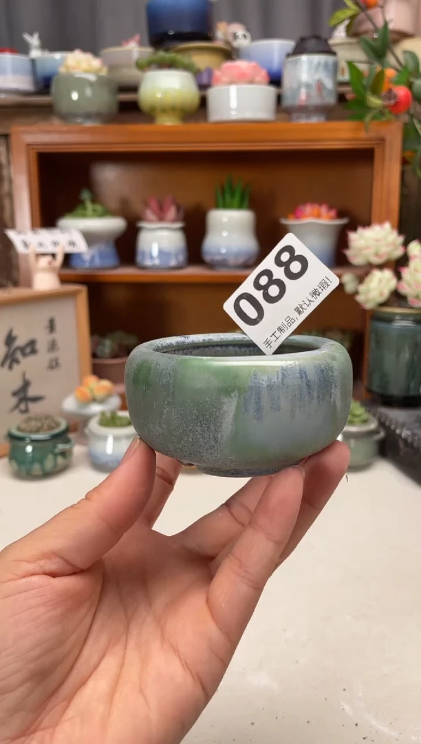 瓷片088知木小芳花盆