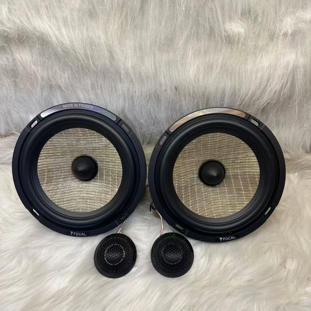 汽车音响改装原装进口法国FOCAL麻盘系列发烧级两分频套装喇叭