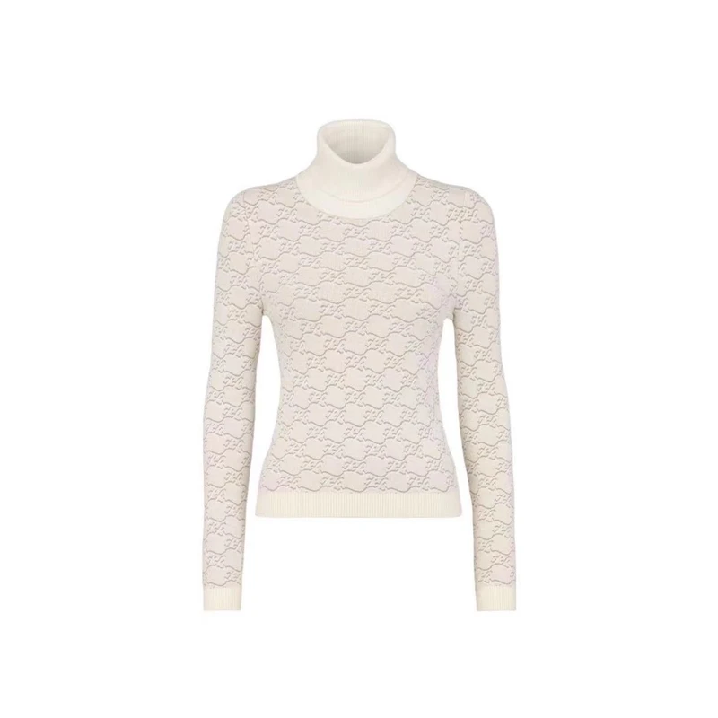 全新未使用 FENDI/芬迪 印花针织衫/36