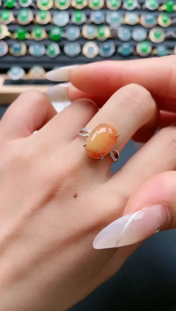 【闪购商品】翡翠戒指银S925镶嵌11111