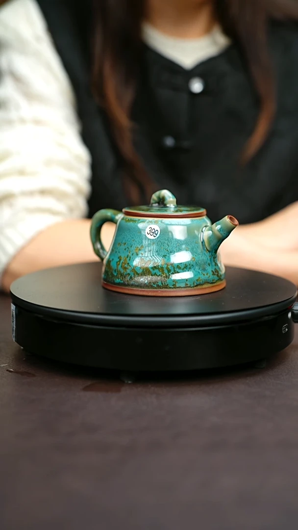 399*一级品原矿钧瓷炉钧釉景兰壶