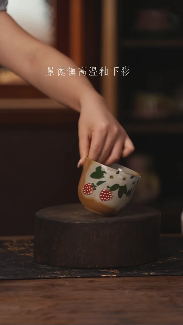 陶瓷景德镇高温釉下手绘陶瓷443