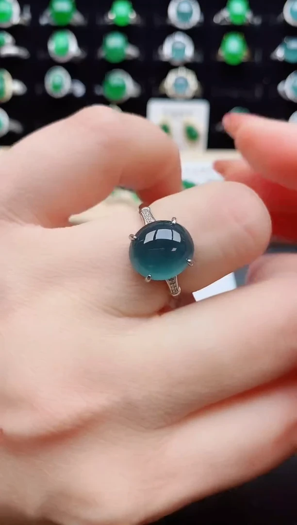 【闪购商品】翡翠戒指银S925镶嵌1212