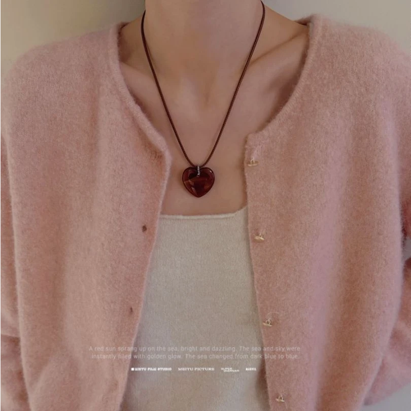 钛钢项链 轻奢小众高级感时尚气质百搭月雾项链