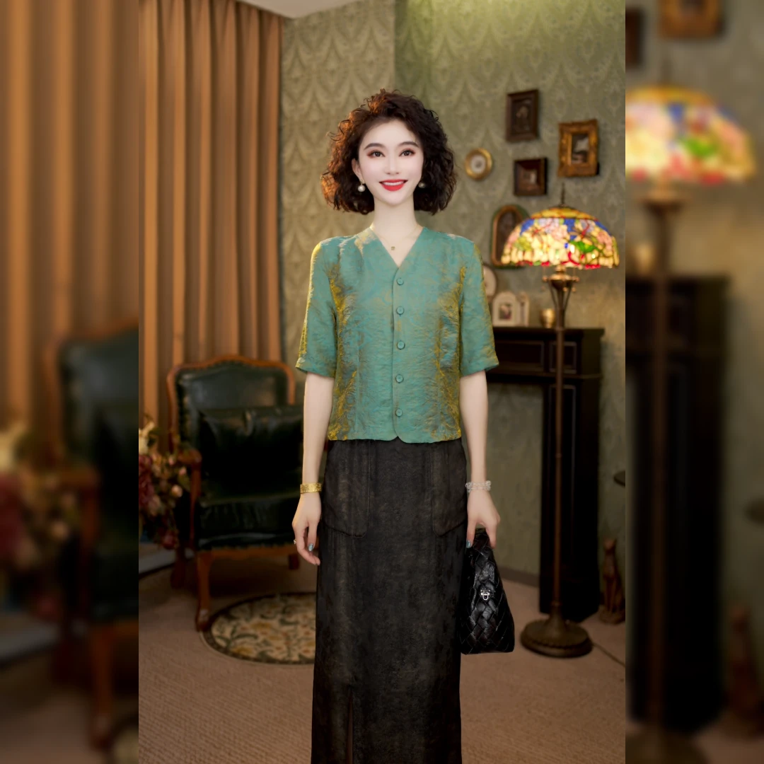 2025年夏季新款中式轻薄休闲上衣女LY-G8265