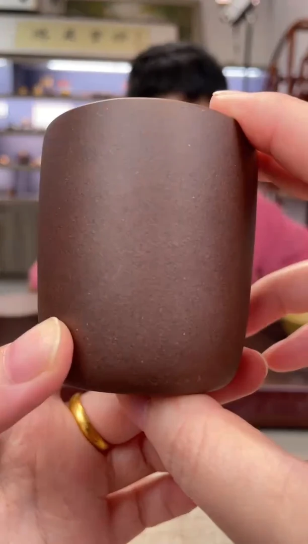 茶壶紫砂台西紫泥 直筒杯