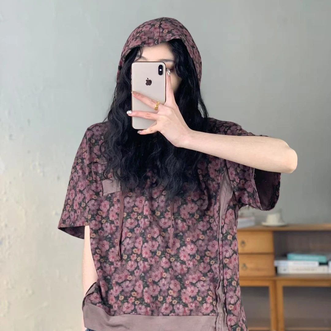 14365新款夏季休闲减龄宽松显瘦印花T恤