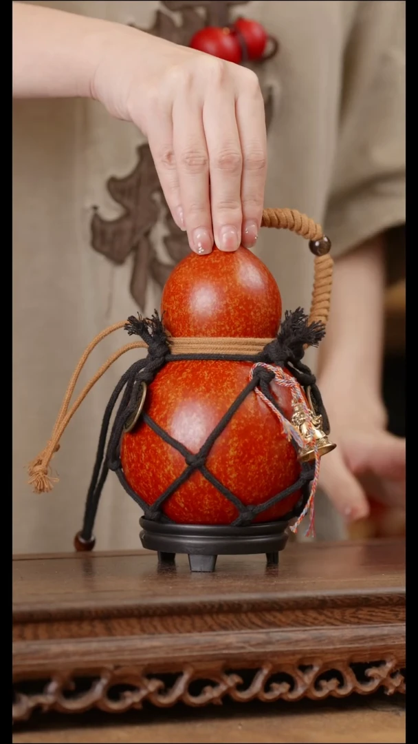 465号精品天然大漆酒葫芦一物一拍~