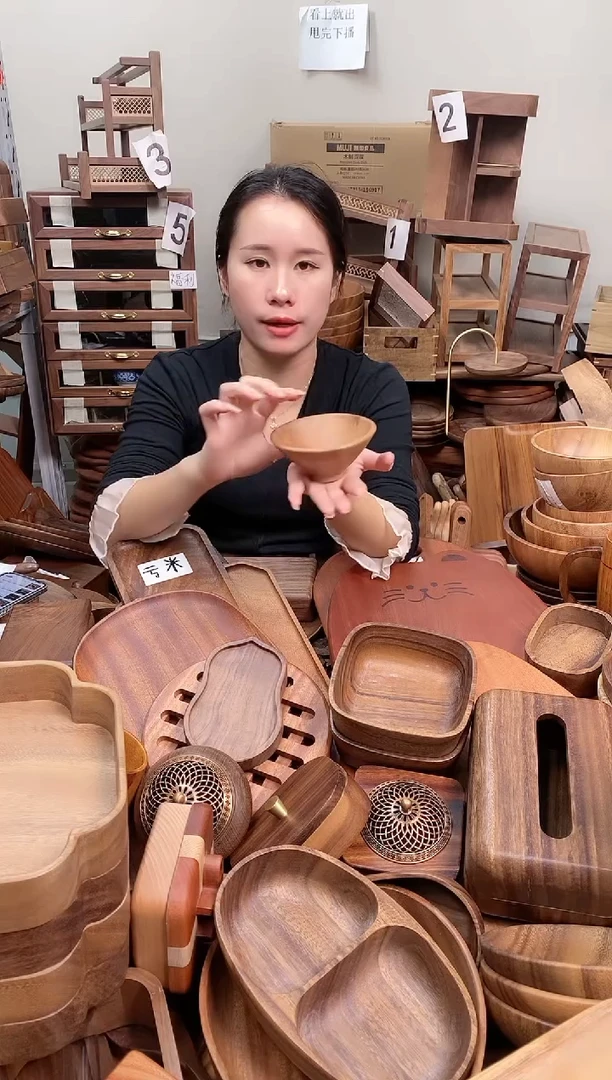 木 南美胡桃木斗笠碗11*5cm