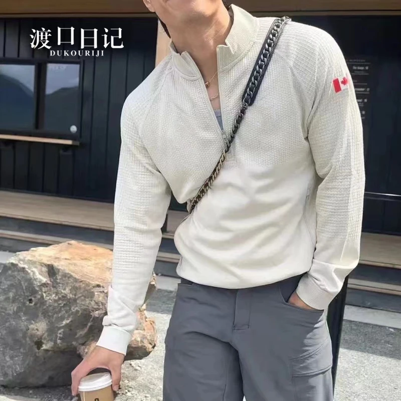 777新款内搭加拿大限定内搭长袖休闲半拉链