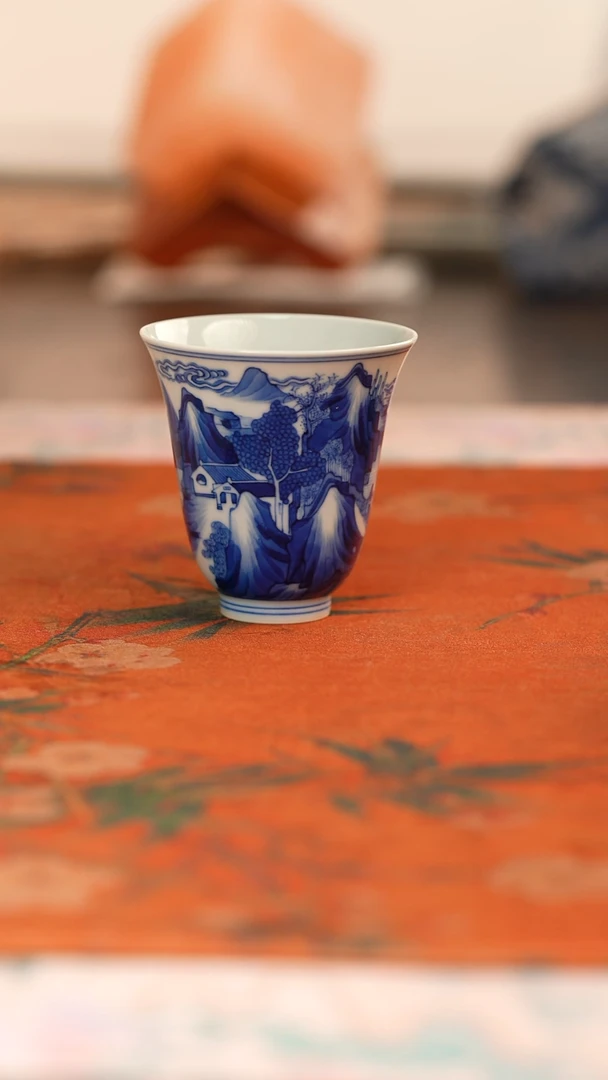 张哈哈陶瓷精选仿康熙闻香杯