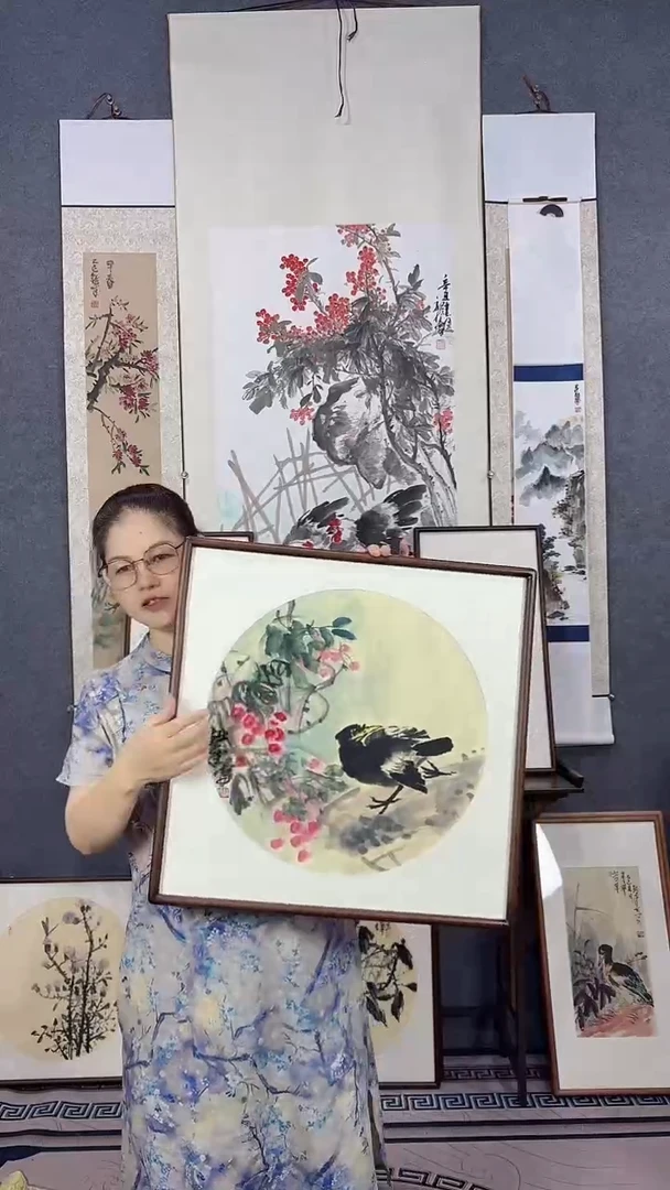 国画52*52吴铁成作品